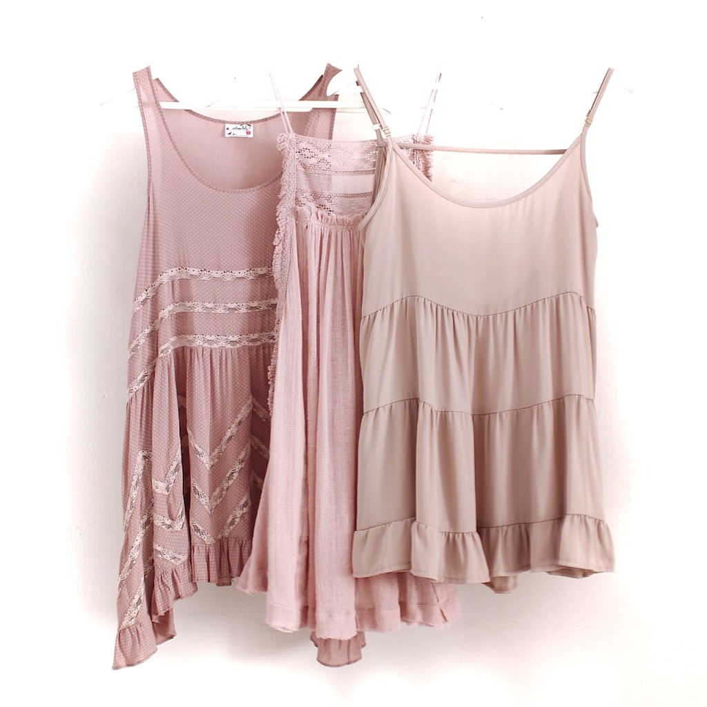 Dresses from left: Free People, Free People, Brandy Melville