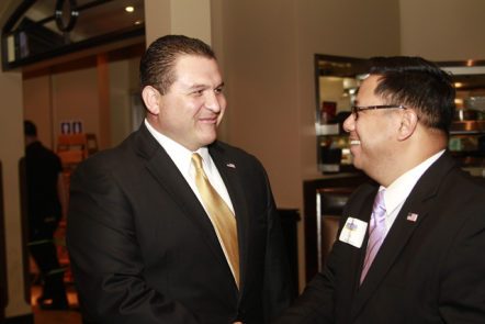 Mr. Marquez, left, with Cerritos Mayor Mark Pulido